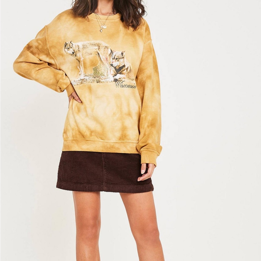 URBAN Outfitters BDG brown corduroy mini skirt